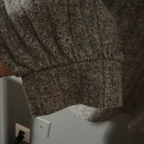 Maurices Gray Top with Black Lace Detail - Picture 3 of 8